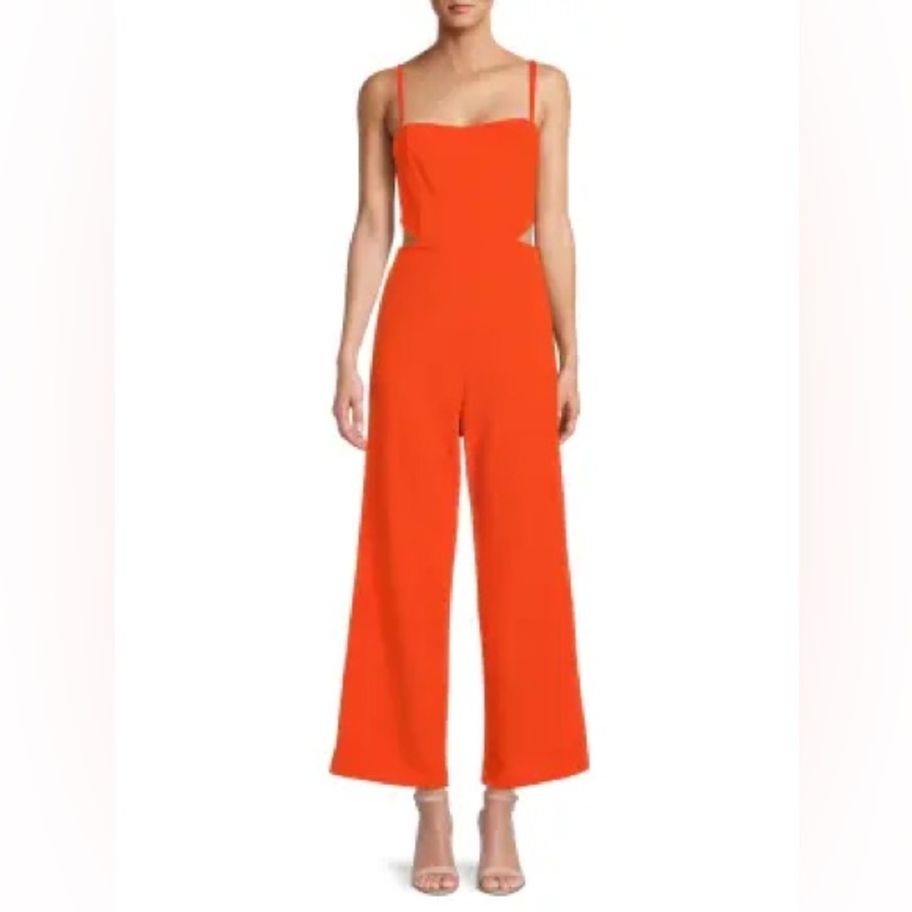RACHEL Rachel Roy
Orange Squareneck Cutout Jumpsuit
